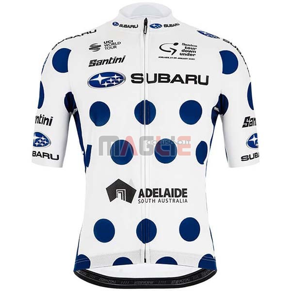 Maglia Subaru Lider Manica Corta 2020 Bianco Blu